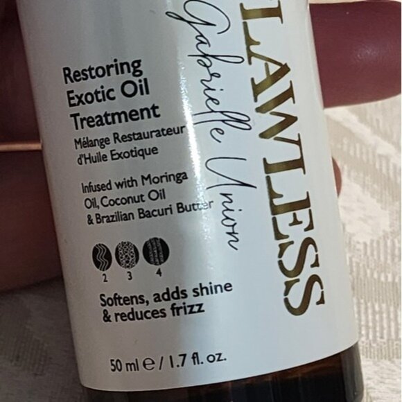 Flawless by Gabrielle Union Restoring Exotic Curly Hair Oil Treatment 1.7 Oz,NEW - Picture 4 of 6